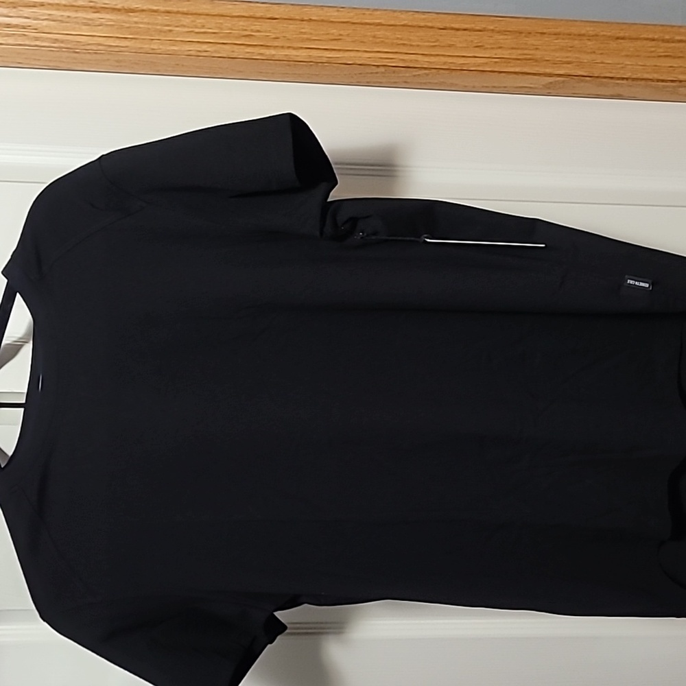 Kenneth Cole black core knit shirt, size small